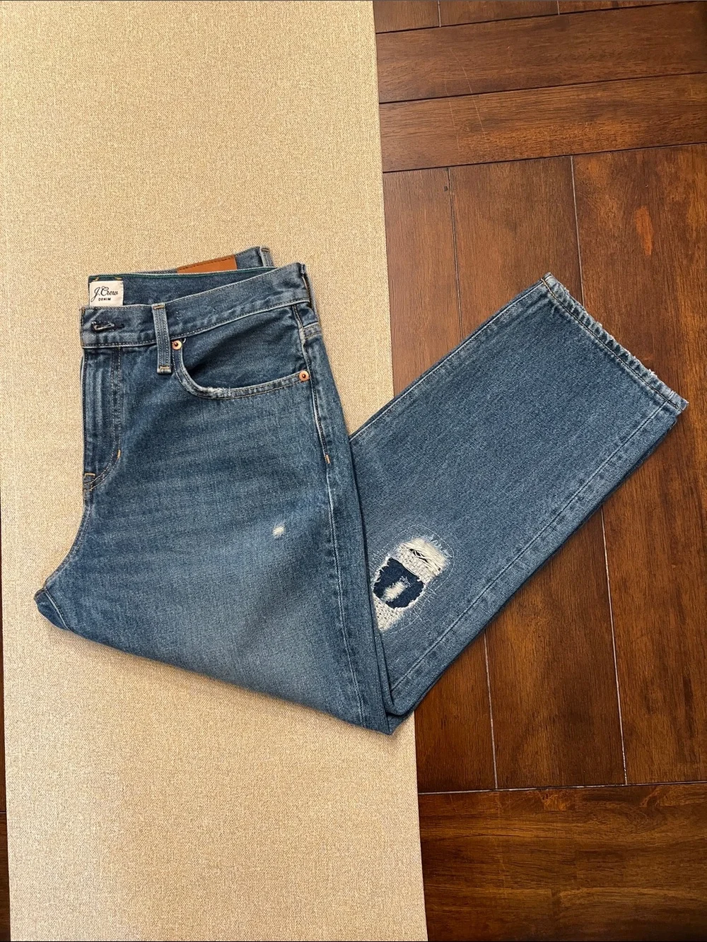 ❤️ J. Crew Relaxed Fit Distressed Jeans - Blue